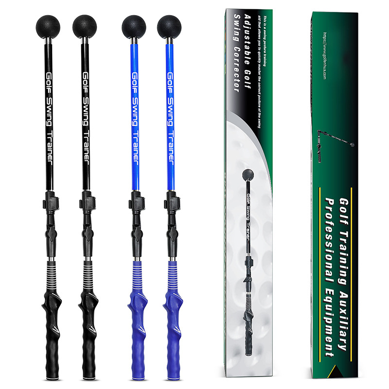 Transfronterizo caliente Golf Swing entrenador corrector plegable acción corrector telescópico Swing ayuda