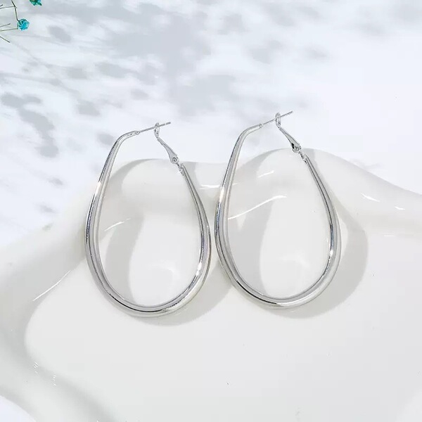 matte hoop earrings