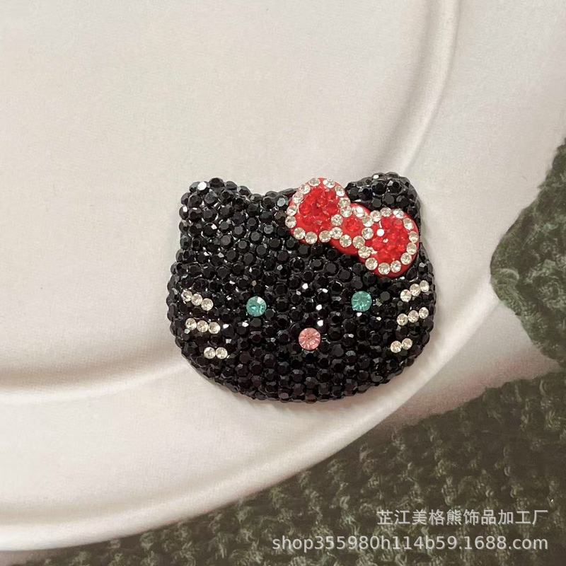 镶钻KT猫猫头饰品配件可爱kt猫|undefined
