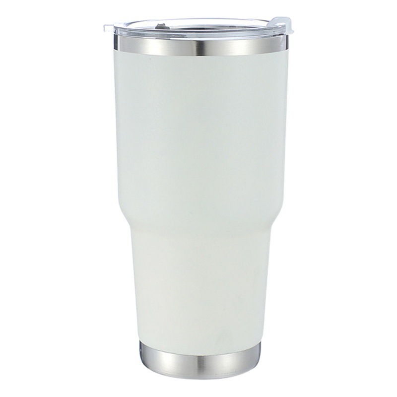 Suministro directo de fábrica 30oz aerosol interior de cerámica taza de helado taza de cerveza de coche 304 taza de vacío de acero inoxidable taza de coche