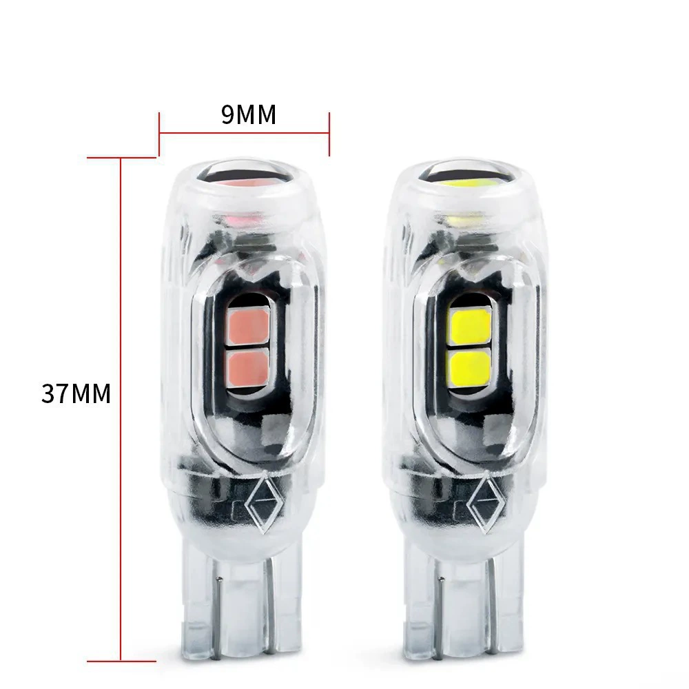 Светодиодная лампа для авто T10 2835 3030 5SMD, светодиодная подсветка 5W5 Wuji, расшифровка, маленькая автомобильная лампа, демонстрация ширины