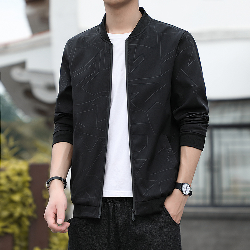 Chaqueta de primavera y otoño para hombre, estilo moderno, novedad 2023, chaqueta fina versátil, informal, talla grande image 5