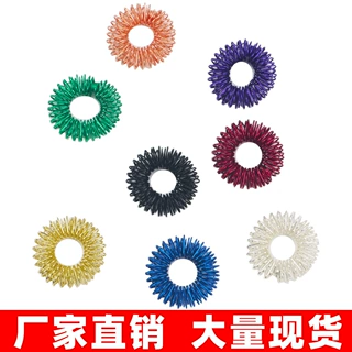 迷你弹簧 解压手指按摩环 手指按摩器 迷你弹簧 减压指环按摩圈