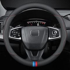 新型ナパピ自動車ハンドルカバー通用15インチ37-38センチ黒滑り止め通気ハンドルカバー