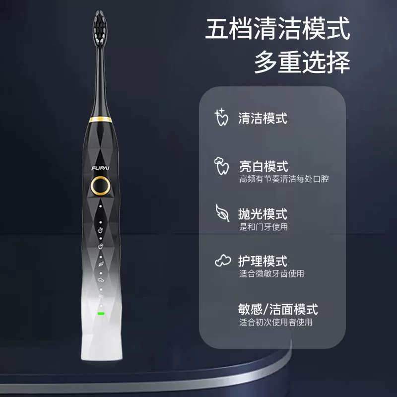 Зубная щетка с USB-зарядкой, ультразвуковая щетка с мягкой щетиной для любимого, опт