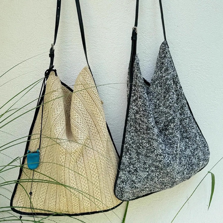 Casual versatile mesh shoulder crossbody knitted bag, Japanese and Korean new women's bag trend_voghion.com