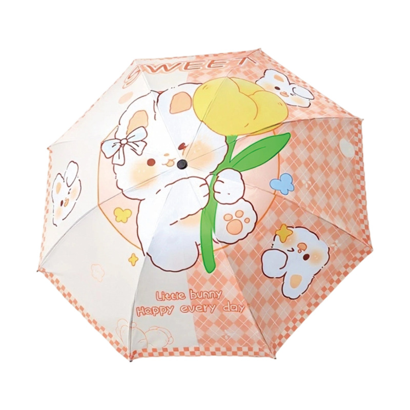 子供用傘 女性漫画日傘 幼稚園 小学生 晴雨兼用日傘 70% offつ折り手動傘|undefined