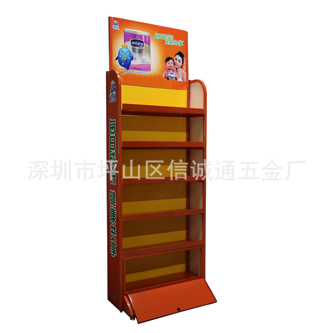 加工制作金属商超多层食品架进口母婴奶粉货架展示架批量生产销售