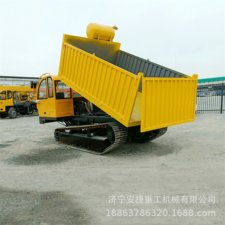 10吨加宽桥履带运输车 矿山工程履带运输车 后自卸钢制履带运输车