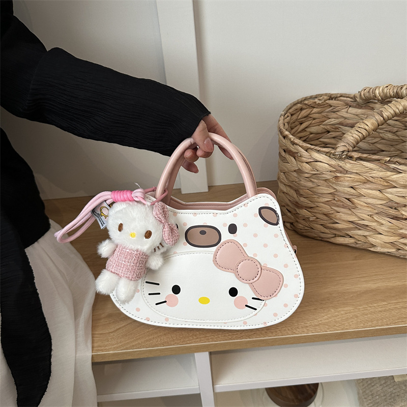 Ins Cat Cartoon Fashion Shoulder Bag for Women, Korean Style Niche Design, Cute and Sweet Temperament, Commuter Crossbody Bag Ins Cat Cartoon Fashion Shoulder Bag for Women, Korean Style Niche Design, Cute and Sweet Temperament, Commuter Crossbody Bag