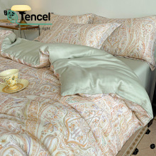 莱赛尔天丝床上四件套高端冰丝床单床品轻奢真丝滑裸睡被套三件套