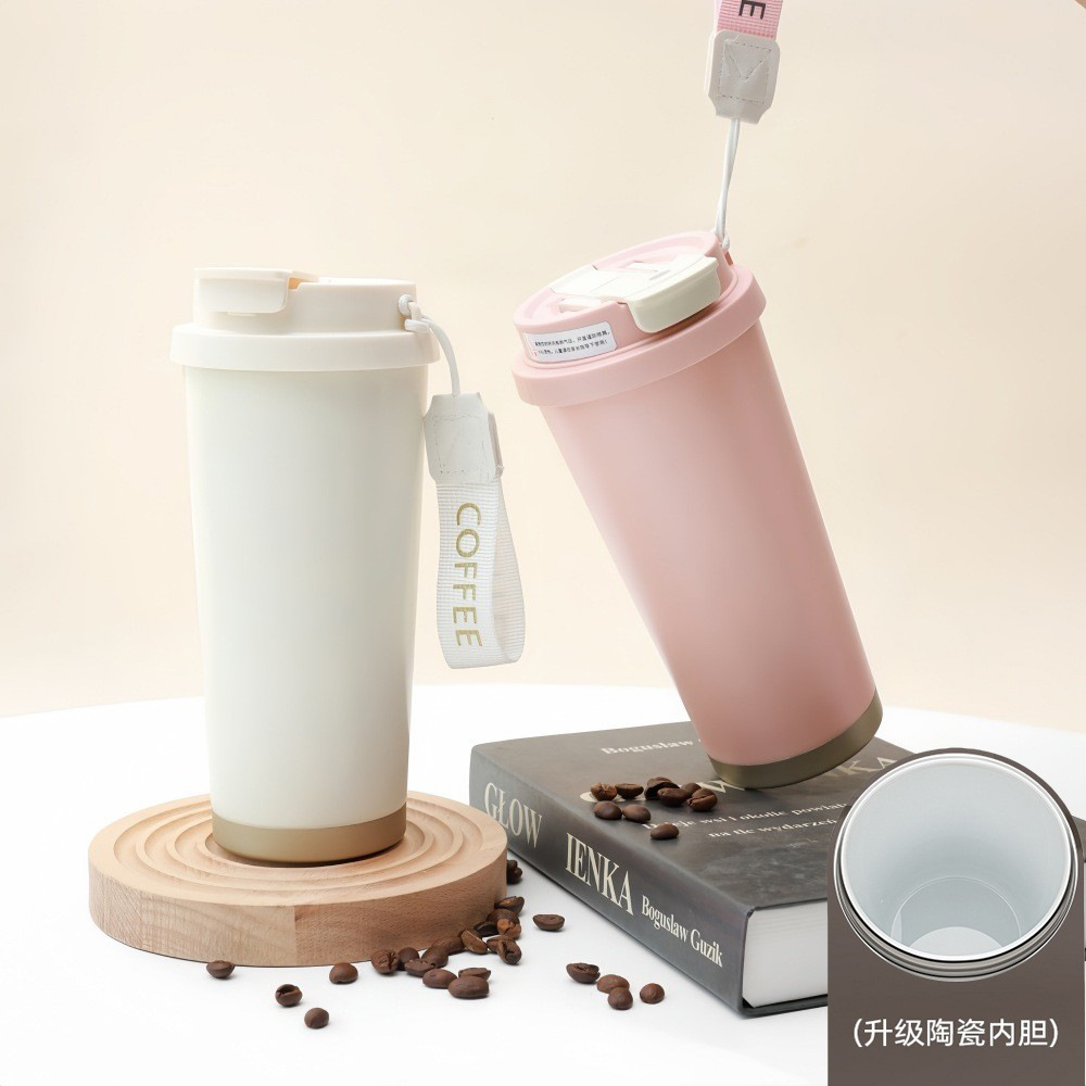 Termo de Café Lily of the Valley, Acero Inoxidable 316, Gran Capacidad, Diseño Estético, Simple, para Regalo, Personalizable con Logotipo image 3