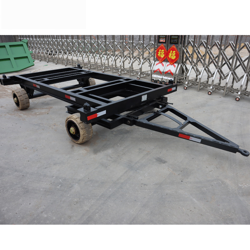 10吨框架拖车 骨架拖车 箱体运输挂车 厂内中专平板拖车