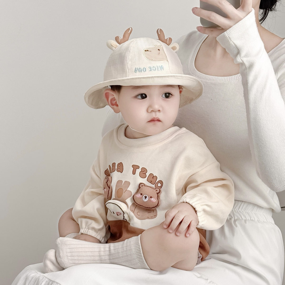 Sombreros para bebés primavera y otoño delgados sombreros de protección solar para bebés de hombres y mujeres lindos super bonitos sombreros de pescador