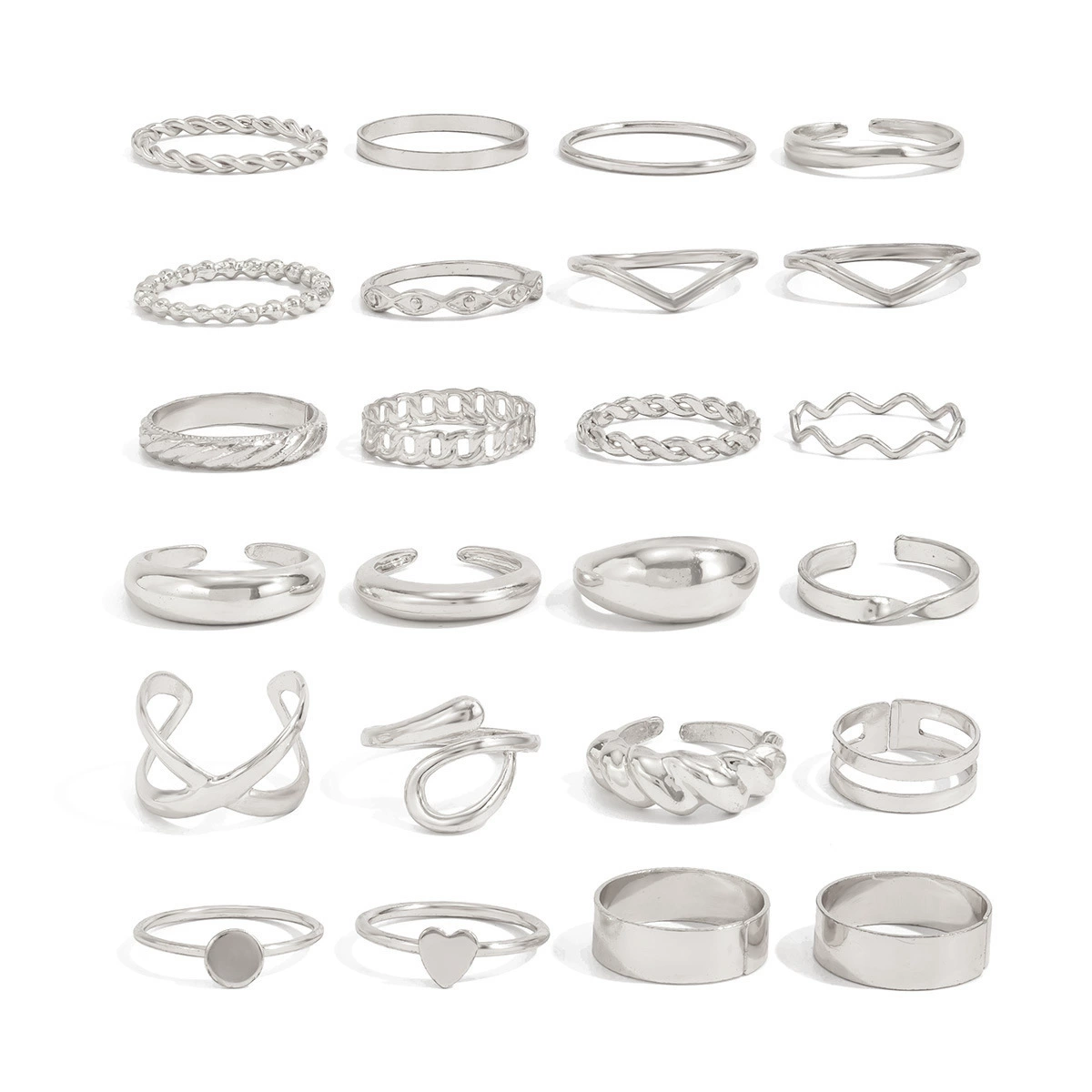 (Cross-border trading), brand accessory, metal ring with pigtail pearl, set, European style
