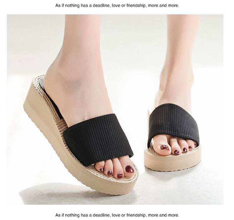 Women's Casual Solid Color Round Toe Slides Slippers display picture 3