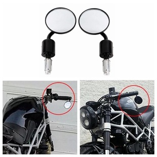 Handle multi-color motorcycle round reflector color modified rearview mirror