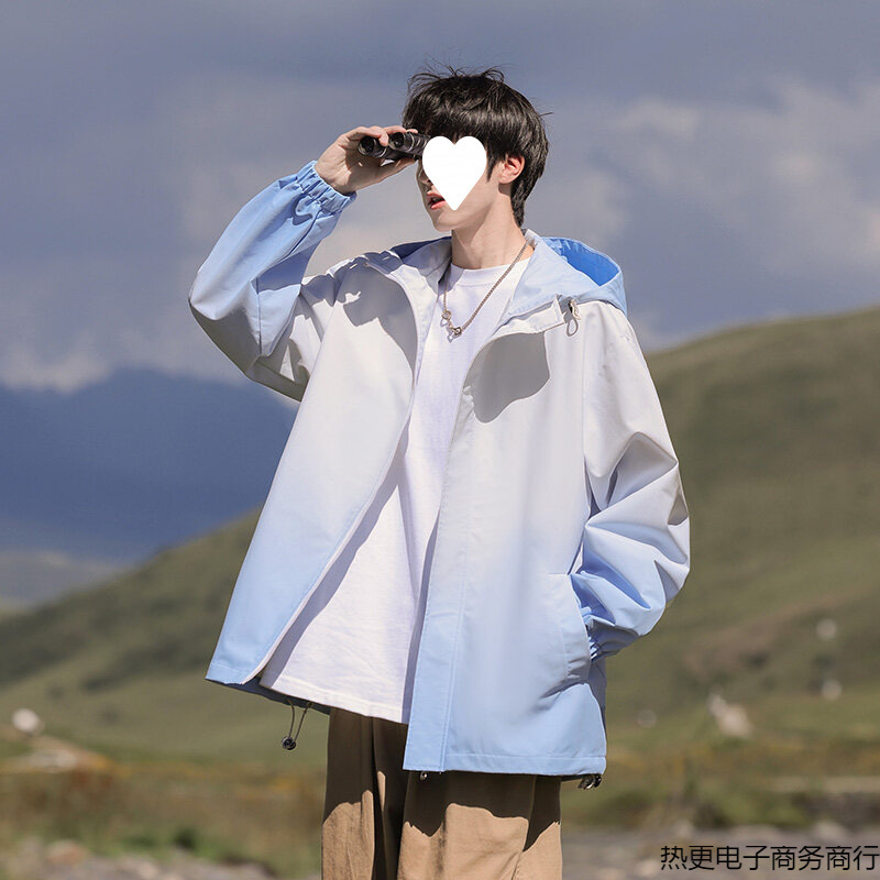 Three-Proof Jacket Men's Outdoor Jacket Loose 2025 Spring Trendy Youth Thin Jacket Men