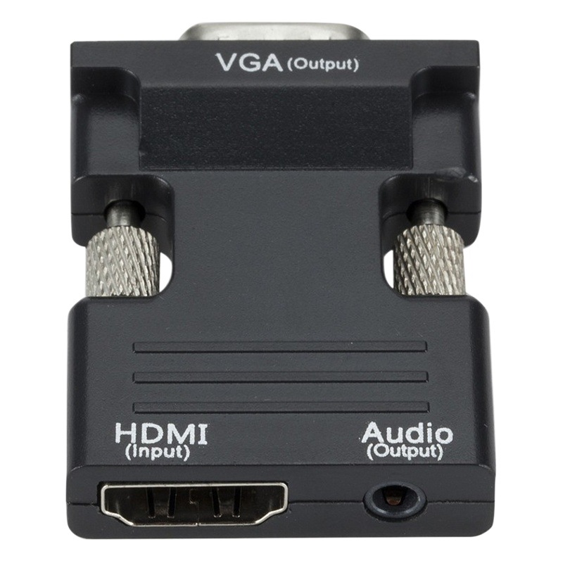 Transfronteriza HDMI hembra a VGA macho adaptador con proyector de audio ordenador HD HDMI a VGA convertidor
