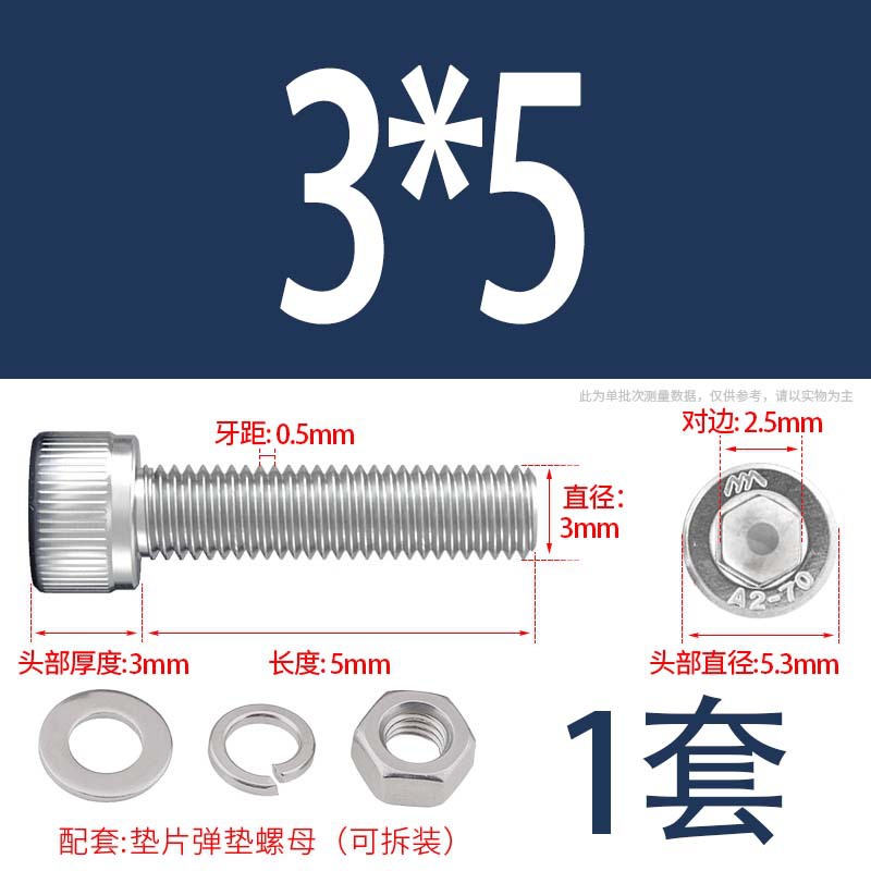 304 acero inoxidable hexagonal socket tuerca junta conjunto alargado cilindro cabeza taza perno tornillo