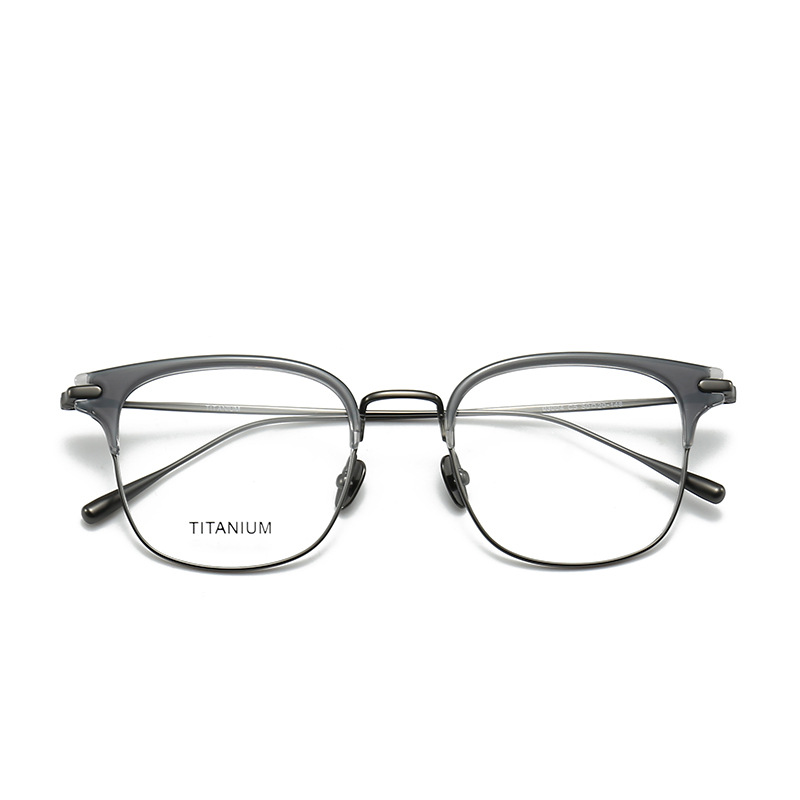 Gafas de madera STUDIOMUKU El diseño de marco de cejas a gran escala permite que la cara grande se ajuste cómodamente al marco de las gafas