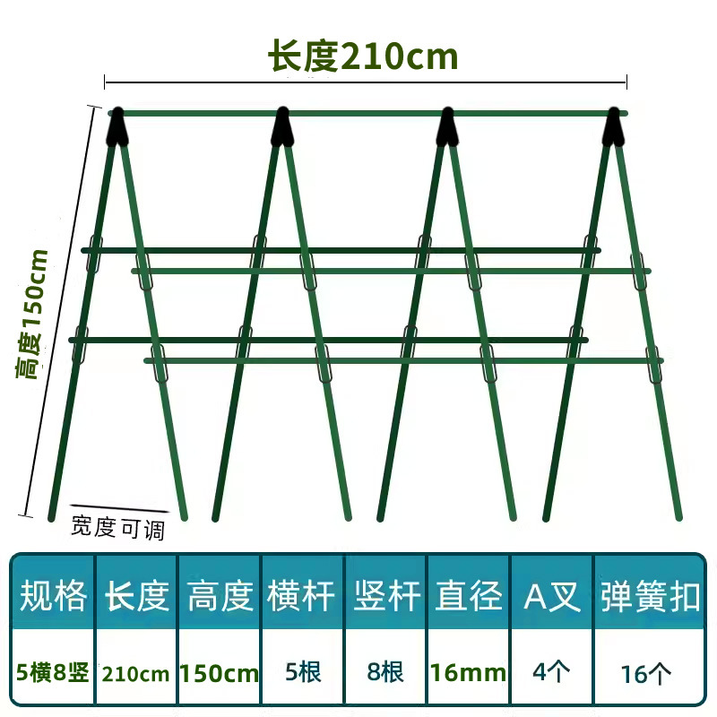 Marco de enredadera de pepino, estante de verduras de frijoles, caja de plantación de tomate, marco de enredadera, poste de soporte fijo, estante de jardinería