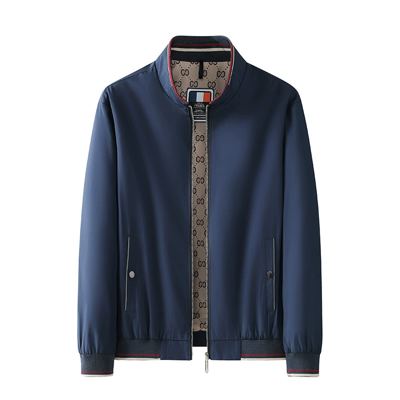 2025 новая мужская куртка с воротником-стойкой, весенне-осенняя повседневная универсальная верхняя одежда, пальто для папы