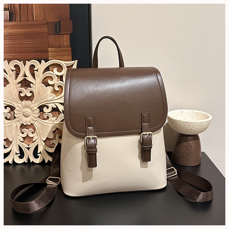 Women's Fashion Small Backpack High-End Commute Daypack Large Capacity Multiple Pockets Everyday Versatile Shoulder Bag