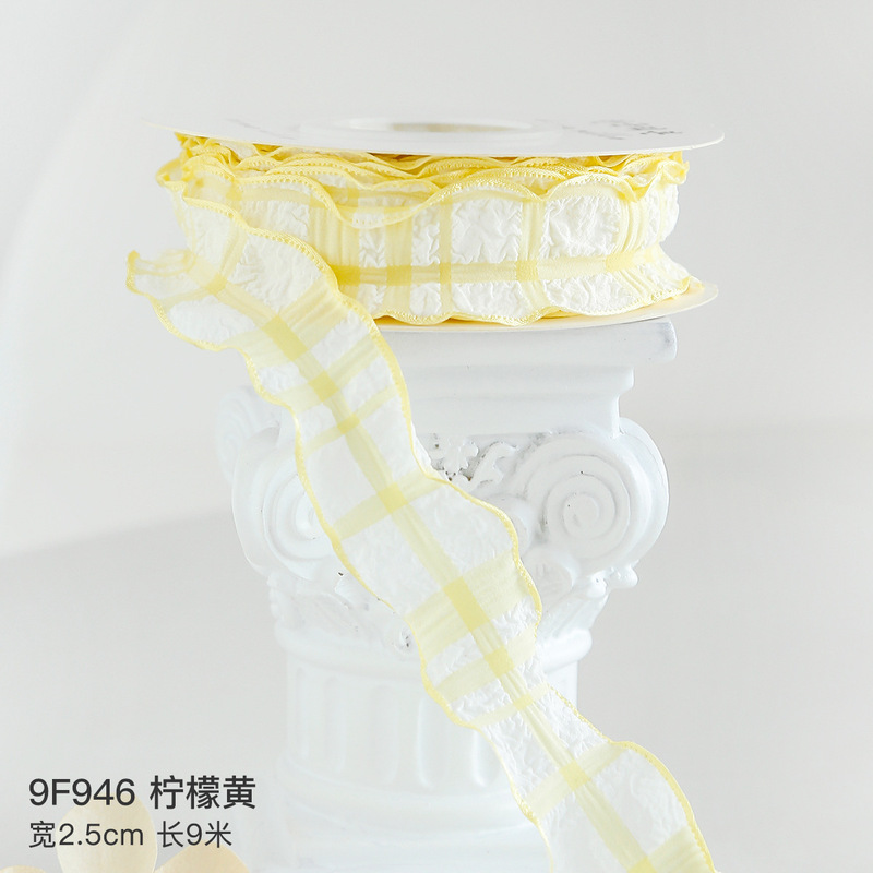 芝士黄系丝带彩带diy手工礼物包装花束蛋糕花束装饰缎带织带材料|undefined