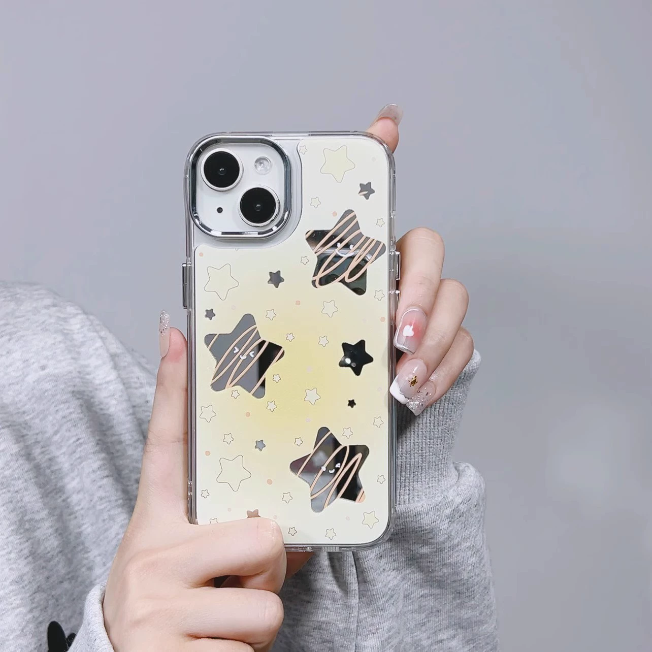 Яблоко, совместимо с iPhone 15, чехол для телефона, iPhone14 Pro, зеркало, новая коллекция, стиль высокого качества, iphone, эффект зеркала