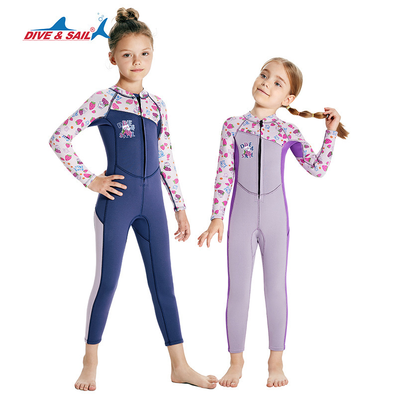 2.5mm Children's Diving Suit Warm Long-sleeved Diving Swimsuit Cold-proof Thickened Swimming Surfsuit 2.5mm Children's Diving Suit Warm Long-sleeved Diving Swimsuit Cold-proof Thickened Swimming Surfsuit