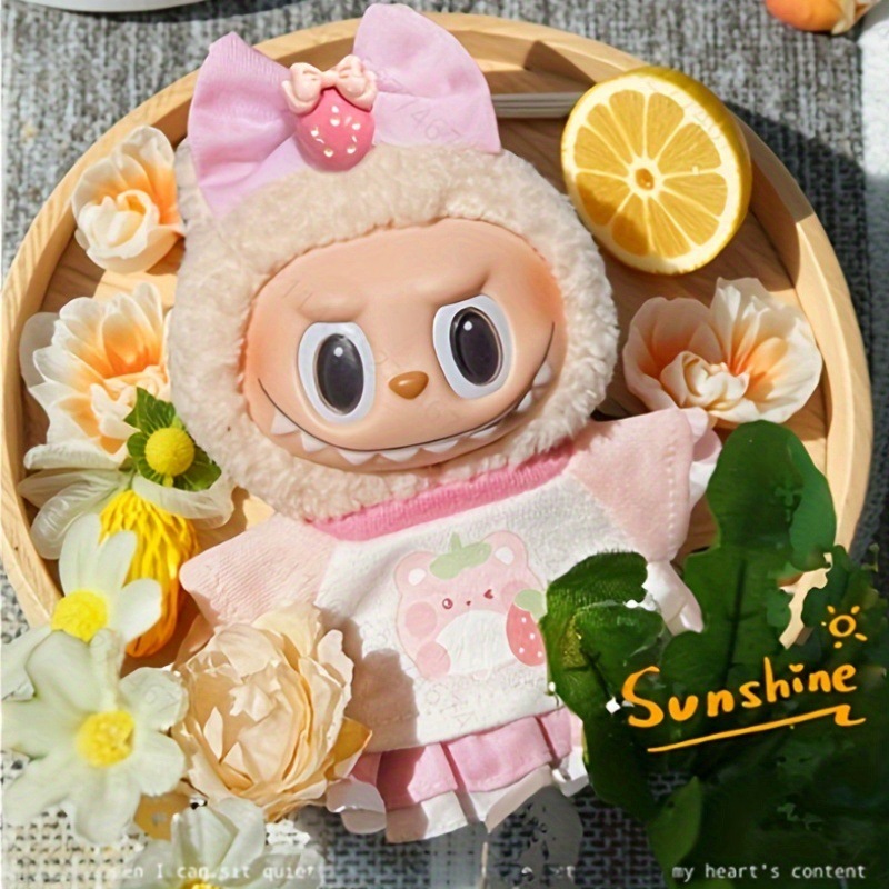 17cmlabubu ベビー服 Labubu 3.0 ベビー服第一世代と第二世代座りパーティーブラインドボックス交換スカートセット|undefined