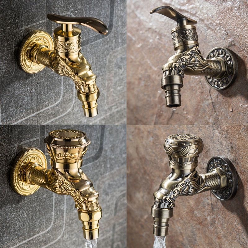 Grifos antiguos transfronterizos tipo dragón tipo grifos balcón fregadero lavadora tipo pared anticongelante grifos universales boquilla