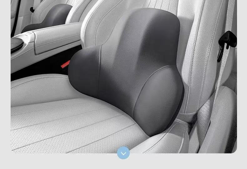 Car Lumbar Support Memory Foam Cushion, Car Seat Backrest Pad, Car Seat Headrest for Female Drivers, Driving Essential