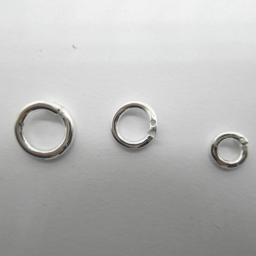 s925 sterling silver live buckle silver ring circle open buckle pendant pendant buckle bracelet necklace live buckle handmade DIY