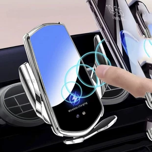 Беспроводной держатель для телефона в автомобиле A7S, складная подставка, автоматическая зажим, беспроводная зарядка Qi