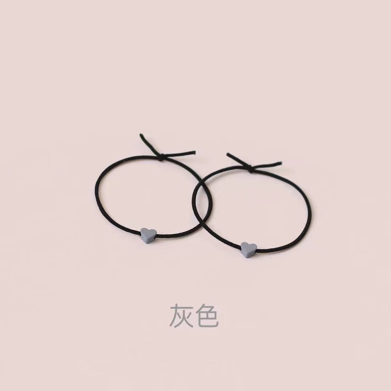 Cuerdas de cabello de amor de color, brazalete de cabello de mujer, banda de goma simple y versátil, inserciones de alto valor para el cabello