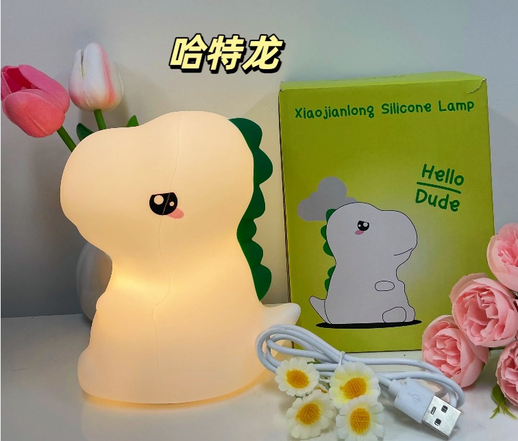 Lamparita nocturna de silicona para aplaudir Panda luz de noche recargable Luz suave para dormitorio y cuidado ocular