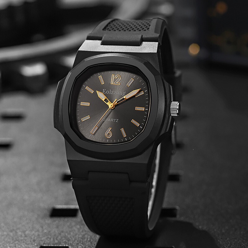 Cross-Border Fashion Silicone Watch for Middle School Students, Men's Sports Watch, Nautilus Niche Watch, Waterproof Quartz Silicone Watch