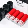 Black can gift boxes with new silver edge 4 (4 reds)