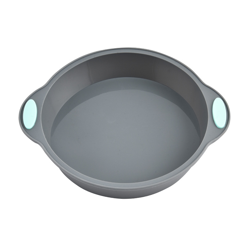 둥근 귀걸이 케이크 틀(회색 파란색 귀)