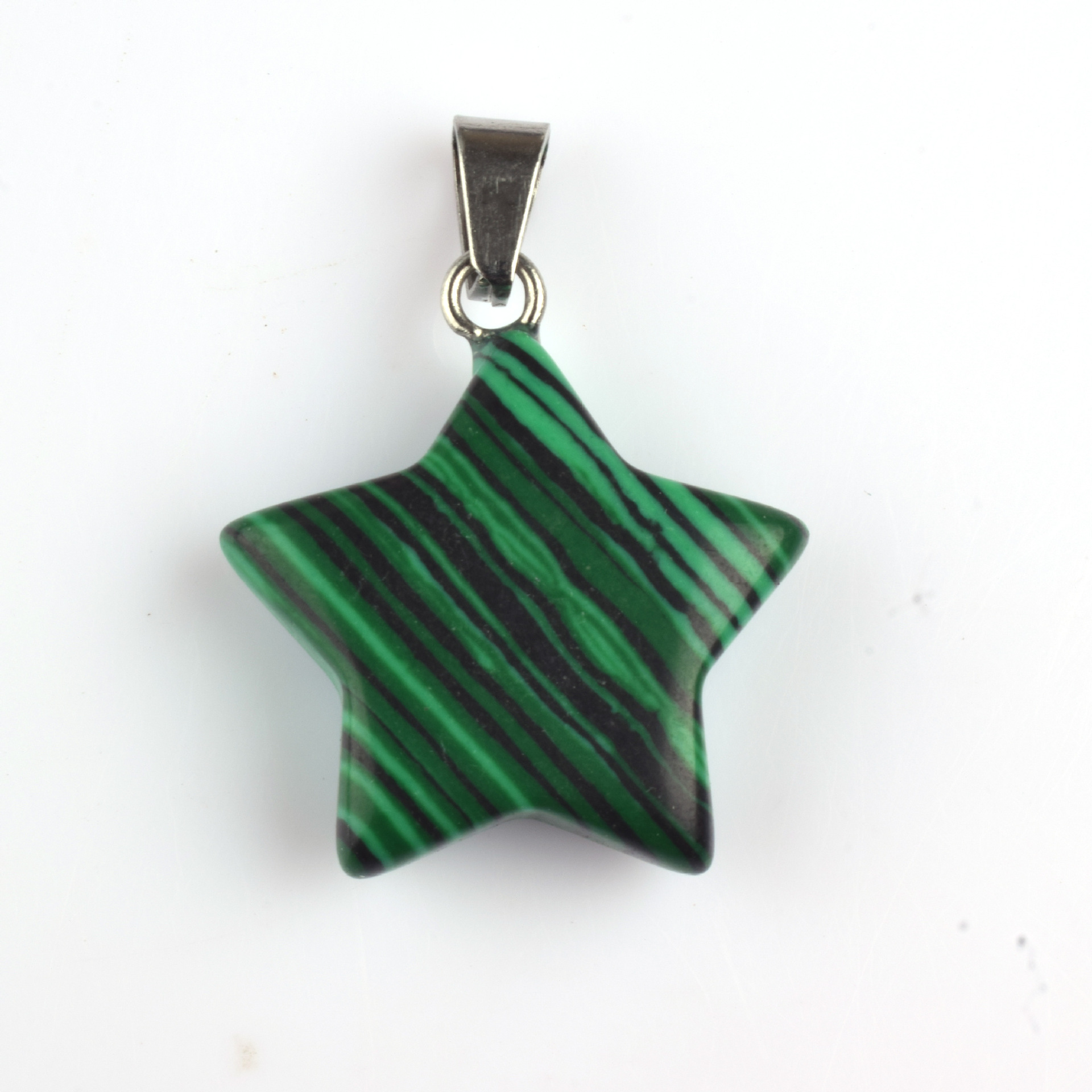 Colgante de piedra de estrella de color natural colgante de amatista de estrella de color pentagramas colgante de estrella de cielo colgante DIY joyas artículos