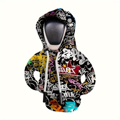 Sürətlər qutusu və əl tormozu başlıqları, Shift Lever Hooded Skull Interior - black-graffiti