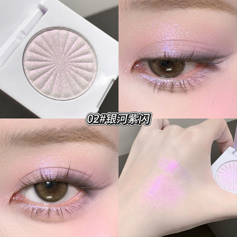 kakashow polvo monocromático de alto brillo facial, polvo de alto brillo fino, polvo de agua no volante, maquillaje transfronterizo