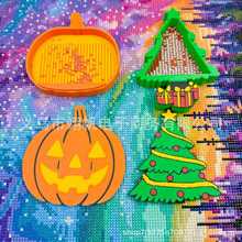 圣诞节万圣节钻石画手工DIY新款跨境专供翻钻盘点钻3D打印工具盘