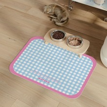 简约硅藻泥沥水垫宠物吸水耐脏进食防溅餐垫猫狗防滑垫桌面沥水垫
