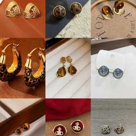 秋冬新款简约耳钉女ins风网红同款耳饰百搭显白气质源头工厂现货