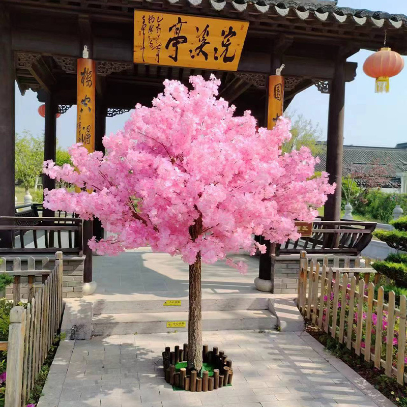桜の木のシミュレーションの木の造景の造花のホテルのデパートの大型の桃の花の木のハイエンドの軽豪華な室内外の装飾の飾り物|undefined