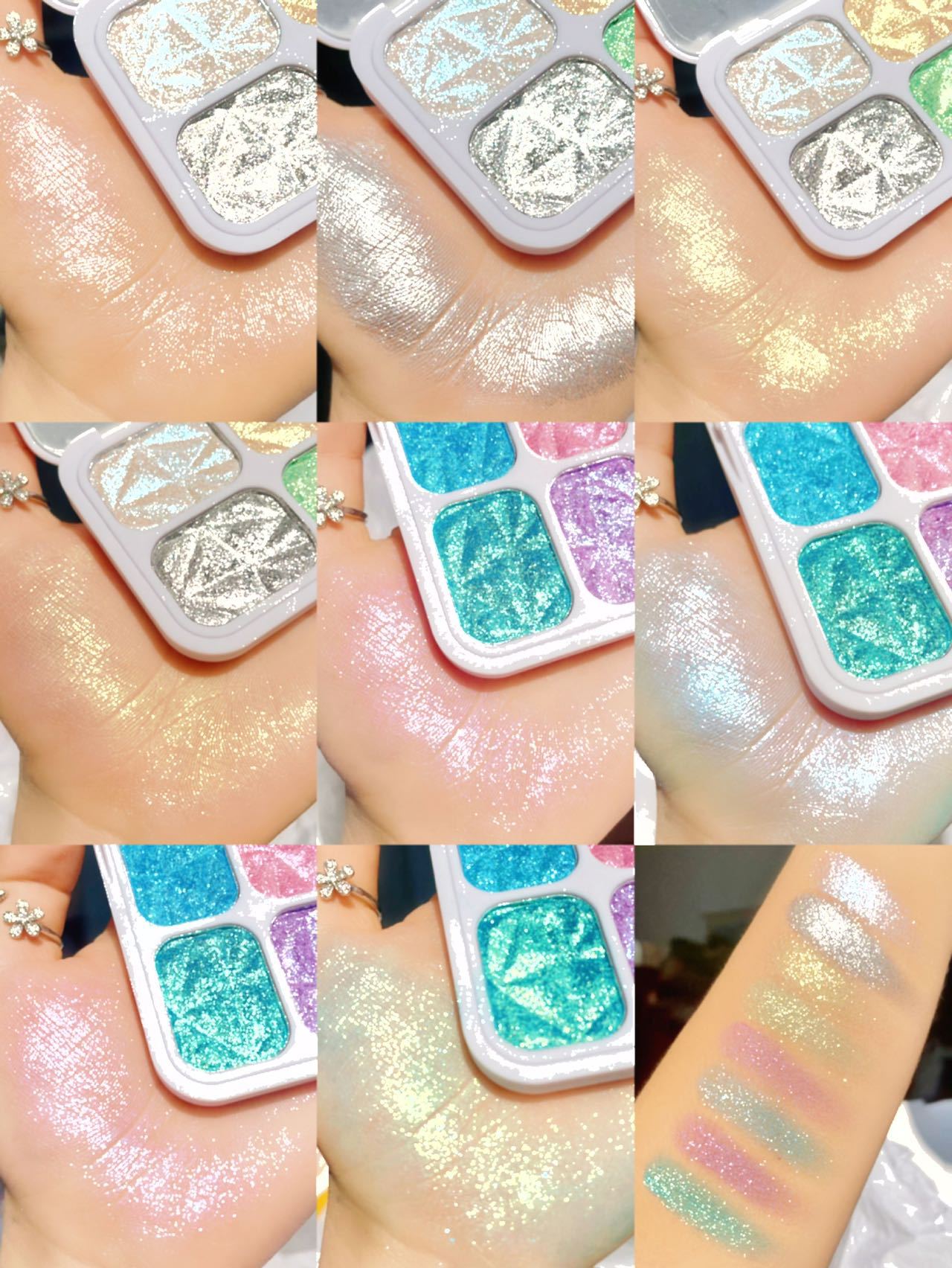 insfany Macaron Chameleon High Disc Polarized Color 8-color Cut Color Eyeshadow Douyin Xiaohongshu undefined