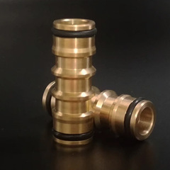 Directly supplied from the manufacturer, all-copper two-way nipple connector, two-way quick connector, repair splicing extension water pipe joint